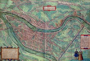 Kort over Lyon, fra 
