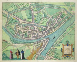 Kort over Namur, fra 