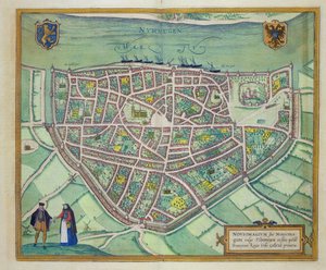 Kort over Nijmegen, fra 