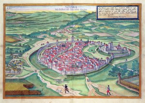 Kort over Novara, fra 