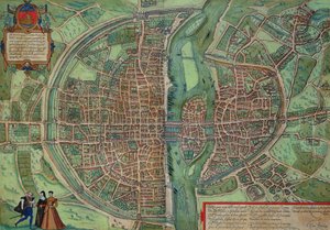 Kort over Paris, fra 