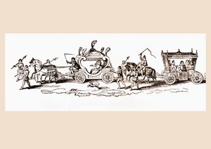 Dronning Elizabeth I af England i sin bus, fra 