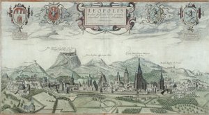 Udsigt over Leopolis, fra "Civitates Orbis Terrarum" af Georg Braun (1541-1622) og Frans Hogenberg (1535-90) af Joris Hoefnagel