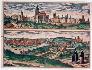 Udsigt over Prag, c1572 af Joris Hoefnagel