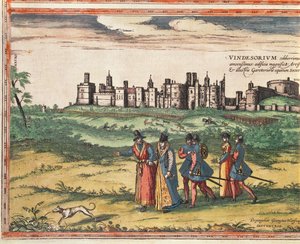 Udsigt over Windsor Castle, fra 