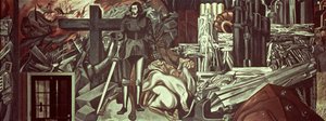 Cortez and the Cross, fra The Epic of American Civilization af José Clemente Orozco