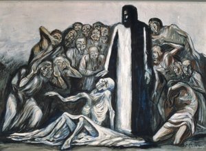 Oprejsen af ​​Lazarus af José Clemente Orozco