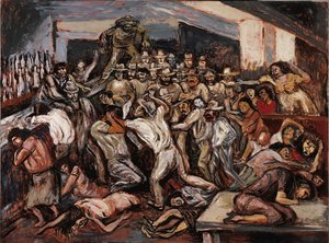 Skænderi i en kabaret, 1944. af José Clemente Orozco