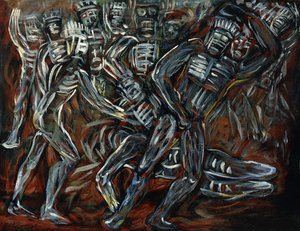 De hvide guder; Los Teules af José Clemente Orozco