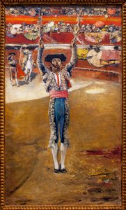 Laying the banners - Maleri af Jose Garcia Ramos (1852-1912), Olie på lærred - Museum of Fine Arts i Sevilla, Spanien
