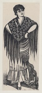 En sigøjner, ca. 1880-1910., ca. 1880-1910. af José Guadalupe Posada