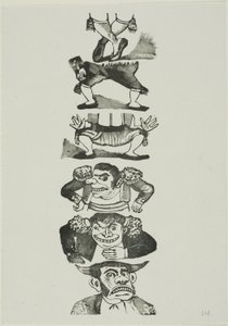 Tyrefægtere af José Guadalupe Posada