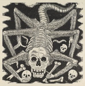 Calavera huertista, ca. 1914, trykt 1930 (foto-relief radering med gravering) af José Guadalupe Posada