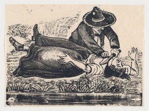Francisco Guerrero, vestmageren og halsskåret hals, myrdede en kvinde, ca. 19..., ca. 1905-1910.
