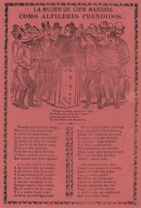 The Woman of a Hundred Husbands - Like Pins on af José Guadalupe Posada