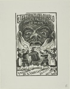 Djævelen slår med hovedet af José Guadalupe Posada