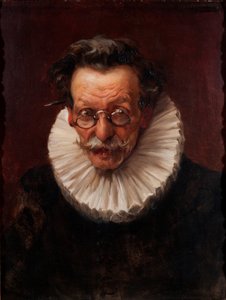 Portræt af en ældre mand klædt i stil med Philip IV af José Llaneces