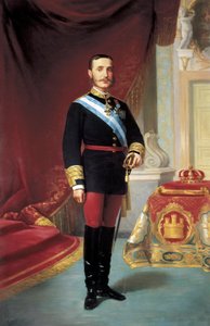 Portræt af Alfonso XII (1857-1885) af José María Galván y Candela