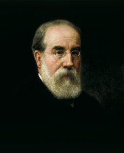 Portræt af Francisco Pi i Margall (1824-1901) spansk statsmand og forfatter (1824-1901) af José Sánchez Pescador