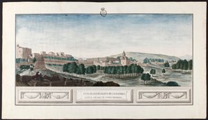 Udsigt over Alhambra i Granada af José de Hermosilla