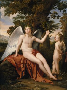 Guddommelig kærlighed og profan kærlighed. af José de Madrazo y Agudo