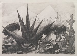 indianere og magneyplanter af José Clemente Orozco