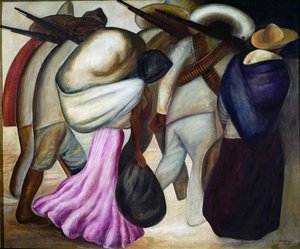 Soldaterne Soldaterne. maleri af Jose Clemente Orozco (1883-1949) 1926 Mexico City, Museum of Modern Art
