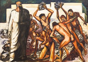 Sankt Stefans martyrium af José Clemente Orozco
