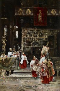 Choir Boys - Gallegos y Arnosa, Jose (1859-1917) - ca. 1886-1890 - Olie på lærred - 91,4x62,2 - Carmen Thyssen Museum, Malaga