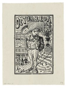Fra Torreón til Lerdo, ca. 1905, trykt 1942 (gravering) af José Guadalupe Posada