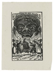 El Testarazo del Diablo, ca. 1900, trykt 1942 (gravering) af José Guadalupe Posada