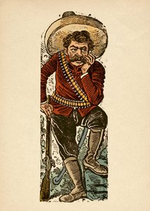 "Genovevo af O". Portræt af den revolutionære Genovevo of the O (1876-1952) under ledelse af Emiliano Zapata (1879-1919) Mexico 1910-1912 af Jose Guadalupe Posada