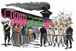 Den mexicanske revolution (1910-1920): Xylografi af Jose Guadalupe Posada (1852-1913) af José Guadalupe Posada