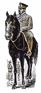 Den mexicanske revolution (1910-1920): Portræt af victoriansk gartner (1854-1916). Xylografi af Jose Guadalupe Inn (1852-1913). af José Guadalupe Posada