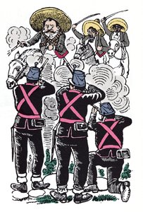 Den mexicanske revolution (1910-1920): De føderales kamp mod de revolutionære tropper fra Emiliano Zapata (kendt som El Caudillo del Sur).