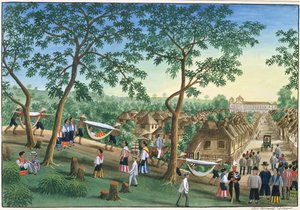 Udflugt til Antipolo Fiesta, fra "The Febus Album of Views In and Around Manila", ca. 1845