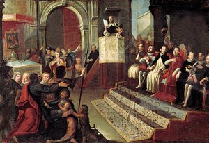 Saint Vincent Ferrer under kompromiset fra Caspe i 1412 af Jose Ingles