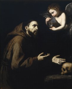 Frans af Assisi og englen med vandflasken, 1636-1637