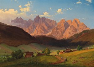 Udsigt til Triglav i Slovenien