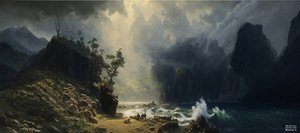 JJM luo uudelleen Bierstadt-A: Puget Soundin Tyynenmeren rannikolla