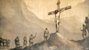Jesus_Crucifixion_02 af Josef Johann Michel