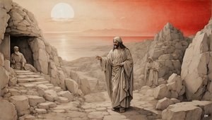 Jesus_vækker Lazarus fra de døde_02 af Josef Johann Michel