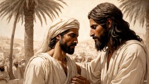 Jesus helbreder den blinde tigger_04 af Josef Johann Michel