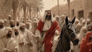 Jesus_går_ind_i_Jerusalem_02 af Josef Johann Michel