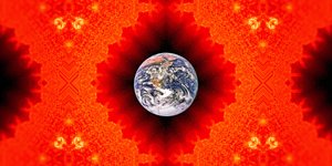 Solar: Udsigt over jorden fra solen 1 af Josef Johann Michel