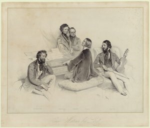 En morgen med Franz Liszt af Josef Kriehuber