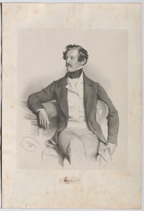 Alexander Freiherr von Bach (1813-1893), jurist, politiker af Josef Kriehuber