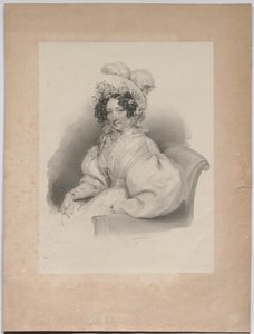 Gabrielle Auersperg, født Lobkowitz af Josef Kriehuber