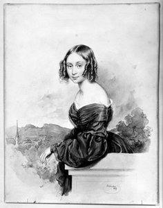 Grevinde Natalia Alexandra von Buxhövden, gift med K.G. Löwenhielm af Josef Kriehuber