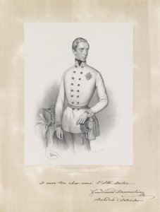 Portræt af den unge ærkehertug Ferdinand Maximilian i uniform